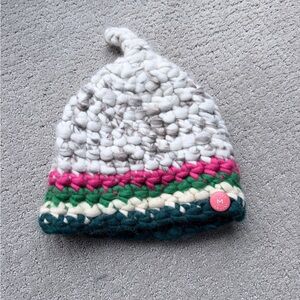 Mischa Lampert Tartan stripe hat